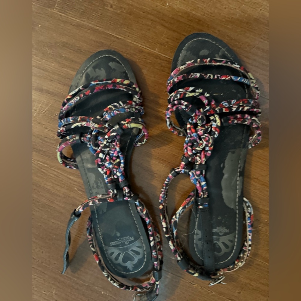 Women's Multicolor Strappy Sandals